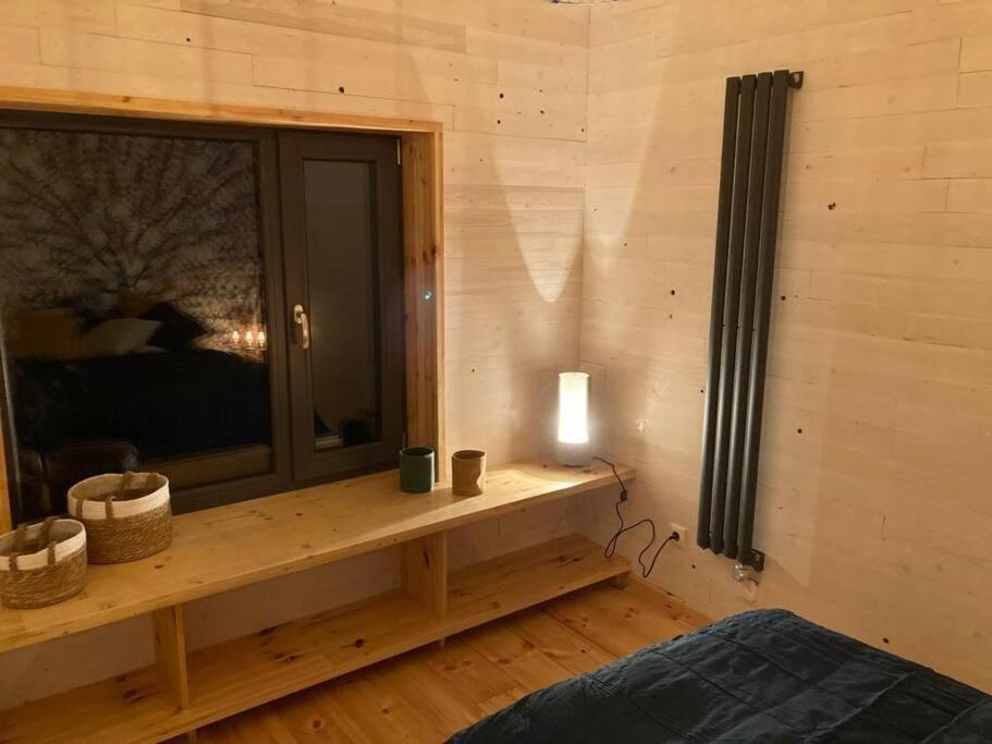 Gemuetliches Holzhaus Am See Warin Esterno foto